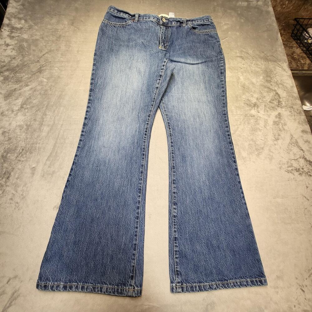 Gap Jeans Womens 16 Blue Flared Low Rise Light Wash Denim 100% Cotton